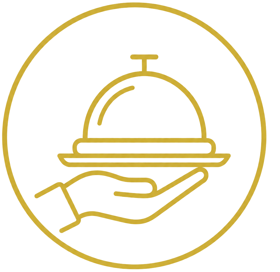 Catering serving tray icon