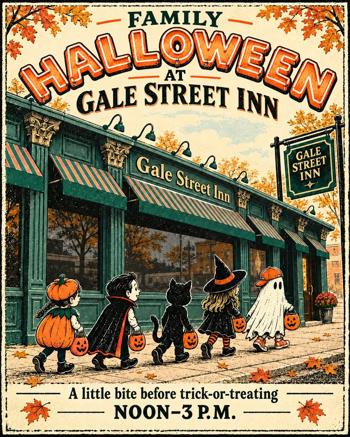 Gale Street Inn Family Halloween event poster